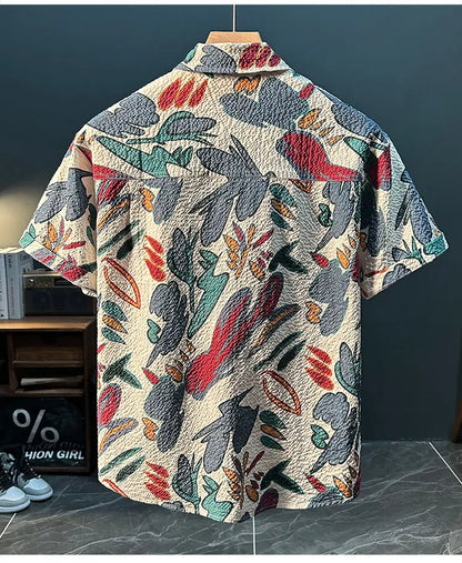 Light Luxury Trendy Men's New Fashionable and Personalized Casual and Versatile Shirt (Available)