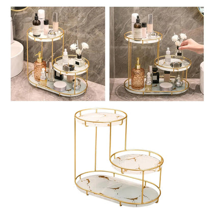 Cosmetic Decorative Tray three tier Perfume Organiser for Bathroom Decor