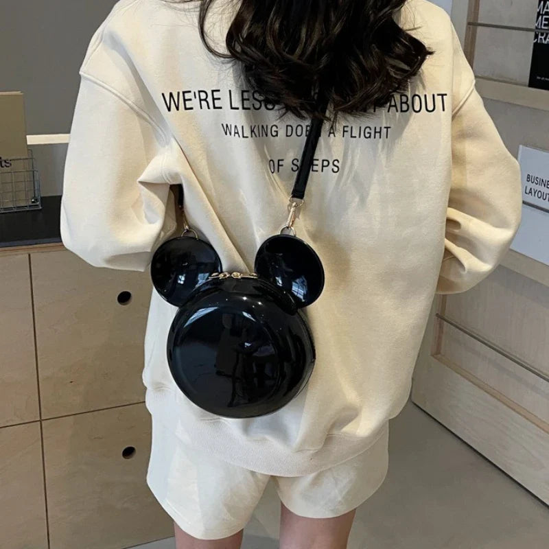 Cartoon Mickey Mini Bag for Women - Stylish Versatile Shoulder Crossbody Bag Fashion Literary Daily Purse
