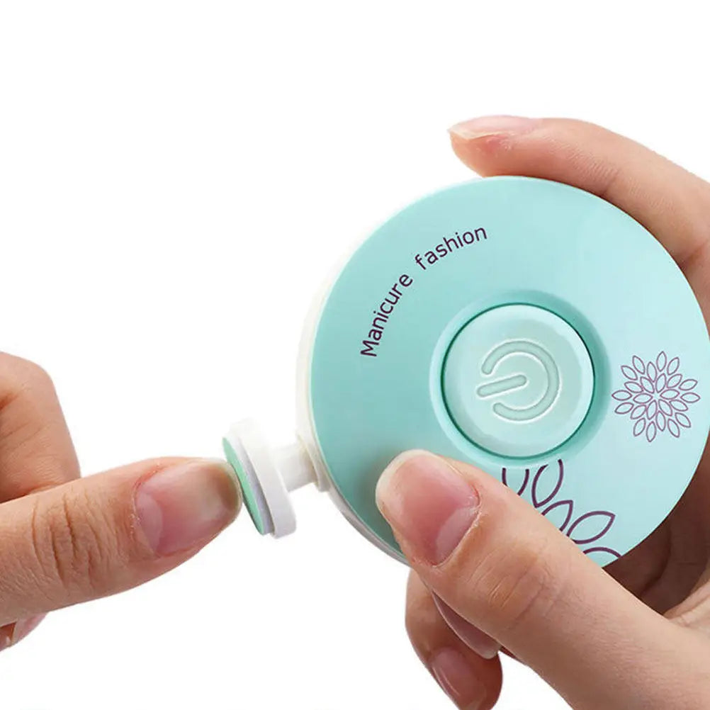 Electric Baby Nail Trimmer With Grinding Pads For Infants Toddlers Newborns Nail Care Kit Manicure Tool Set