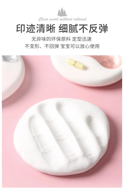 Baby Hand Print Footprint Imprint Kit Handprint Baby Mud and Footprints Souvenirs Baby Hand and Foot Mold Hundred Days Gift