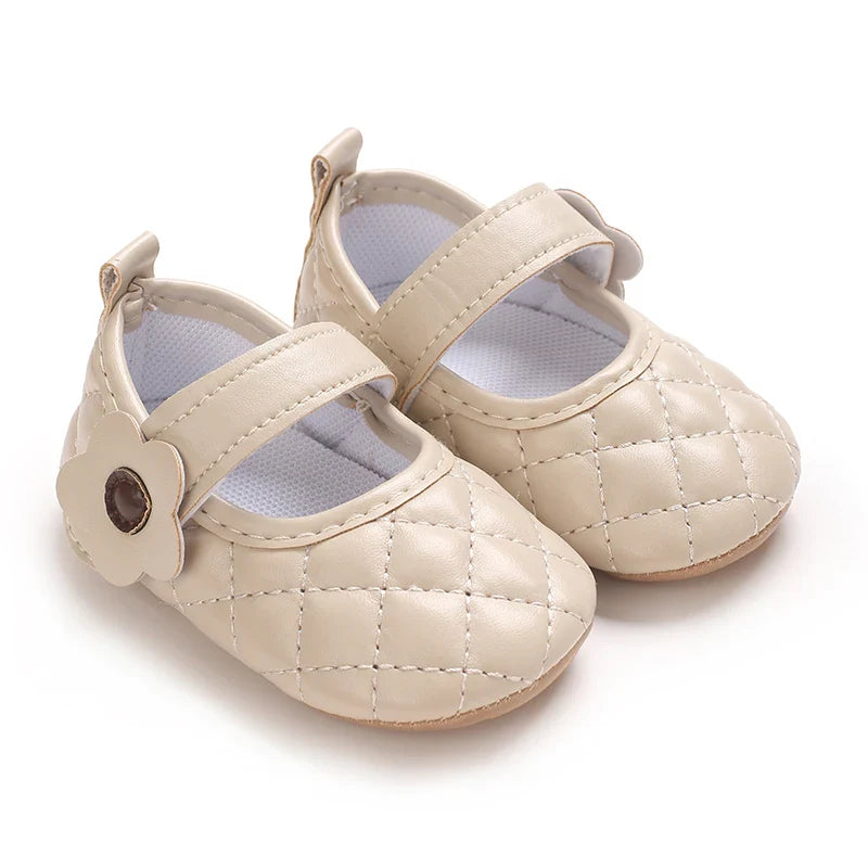 Baby Girl's Walking Shoes 3-6 Months Spring and Autumn Single Shoes Princess Shoes