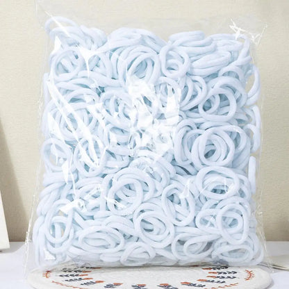 30-200pcs Hair Accessories for Women girl Basic Hair Bands Headband Hair Ropes Ties Ponytail Holder Simple and Fashionable Nylon