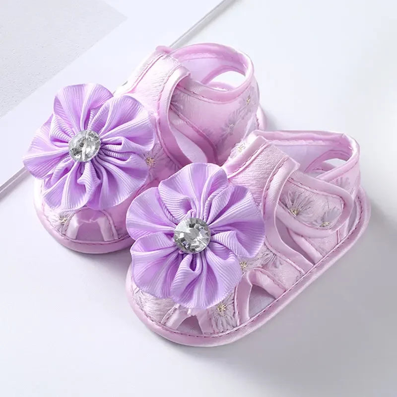 Newborn Infant Baby Girl Princess Bowknot Sandal Sneakers Toddler Soft Crib Walkers Casual Shoes