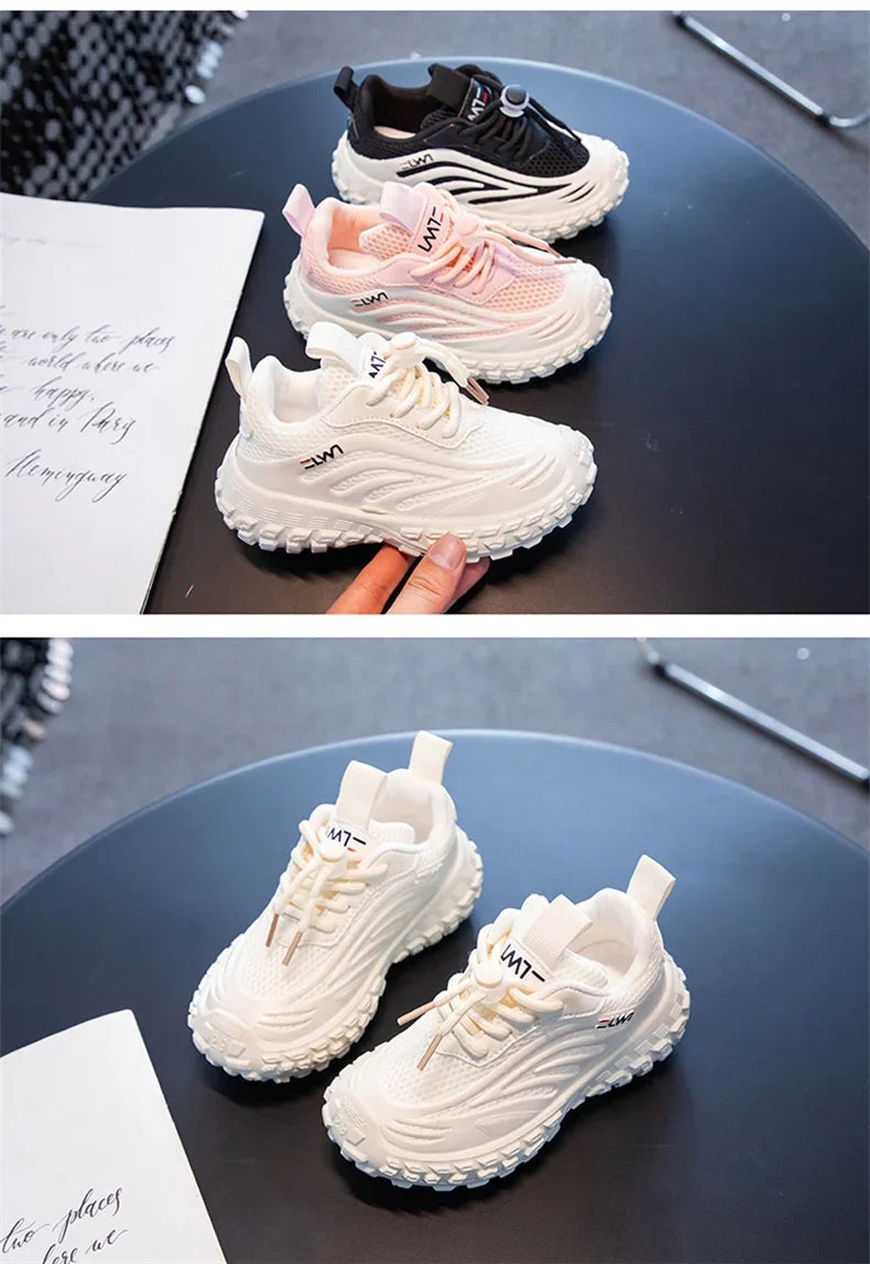 Breathable Mesh Kids Girls And Boys Casual Shoes Rubber Sole Summer Autumn Toddlers Tennis 3-6y