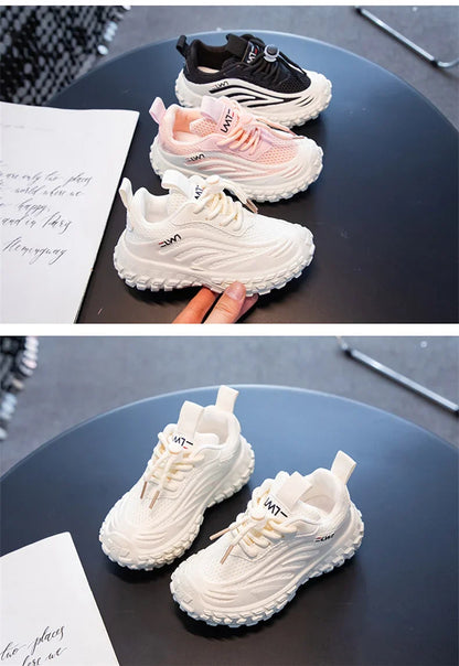 Breathable Mesh Kids Girls And Boys Casual Shoes Rubber Sole Summer Autumn Toddlers Tennis 3-6y