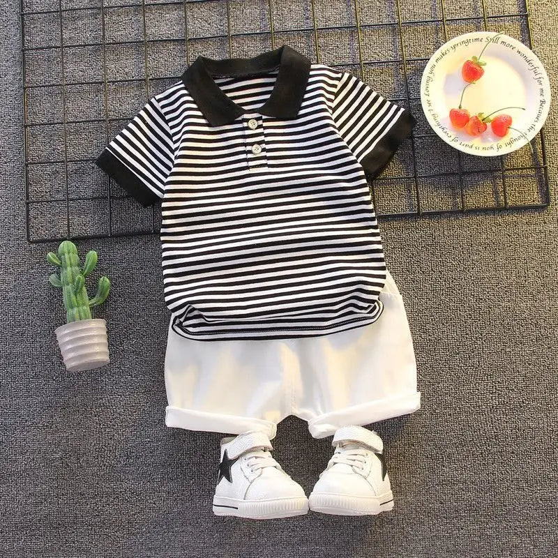 ChildrenBoys T-shirt Shorts Clothing set Kids Clothes Children's Sets  Summer Cotton Short sleeve fashion Suit2PCS