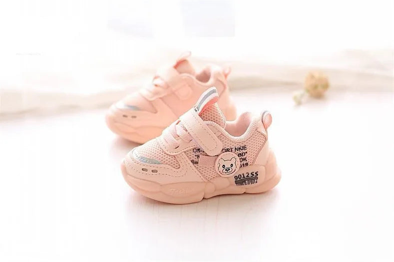 Autumn Winter Casual Shoes for Baby Boys Girls Plush Warm Kids Sneakers Solid Walking Shoes Toddler PU Leather Cotton Shoes