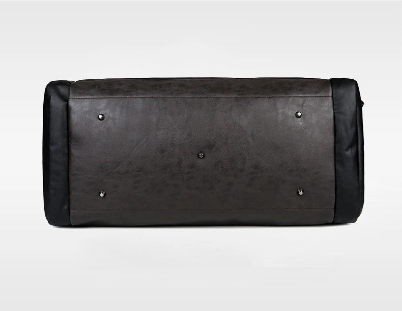 PU Leather Travel Duffel Bag Luggage Weekender Overnight Tote for Men Women Gym Sports Crossbody Carry on Waterproof  Handbags