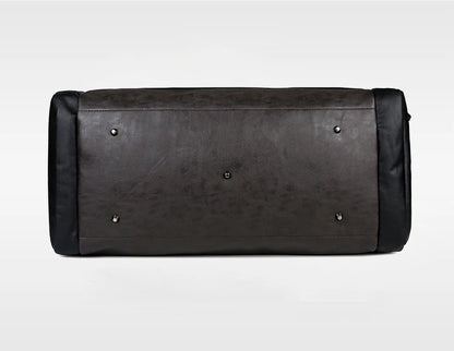 PU Leather Travel Duffel Bag Luggage Weekender Overnight Tote for Men Women Gym Sports Crossbody Carry on Waterproof  Handbags