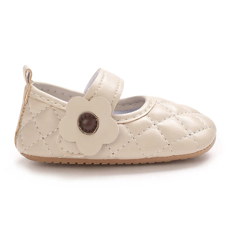 Baby Girl's Walking Shoes 3-6 Months Spring and Autumn Single Shoes Princess Shoes
