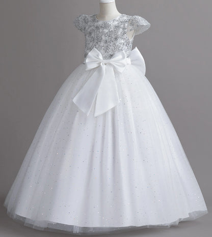 Stunning Little/Big Girls Lace Flower Girl Wedding Bridesmaid Birthday Party Holiday Pageant Easter Prom Fancy Dress