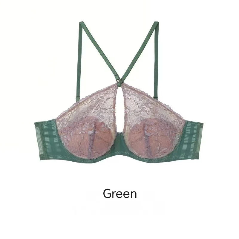 New Sexy Lingerie For Women Thin Large Chest To Show Small Chest Spicy Girl Bra Set Push Up Anti-sagging Bra