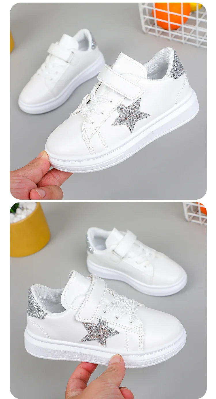 2025 Spring and Autumn New Girls Board Shoes Sports Girls Children Foreign Air Breathable Casual Shoes
