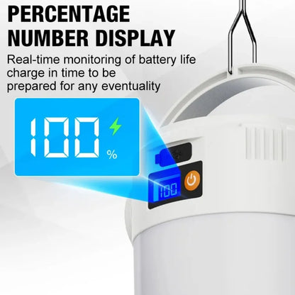 Outdoor Solar Lantern Waterproof Design Dual Light Modes Portable Lightweight Long Runtime Solar Powered Camping Emergency Light