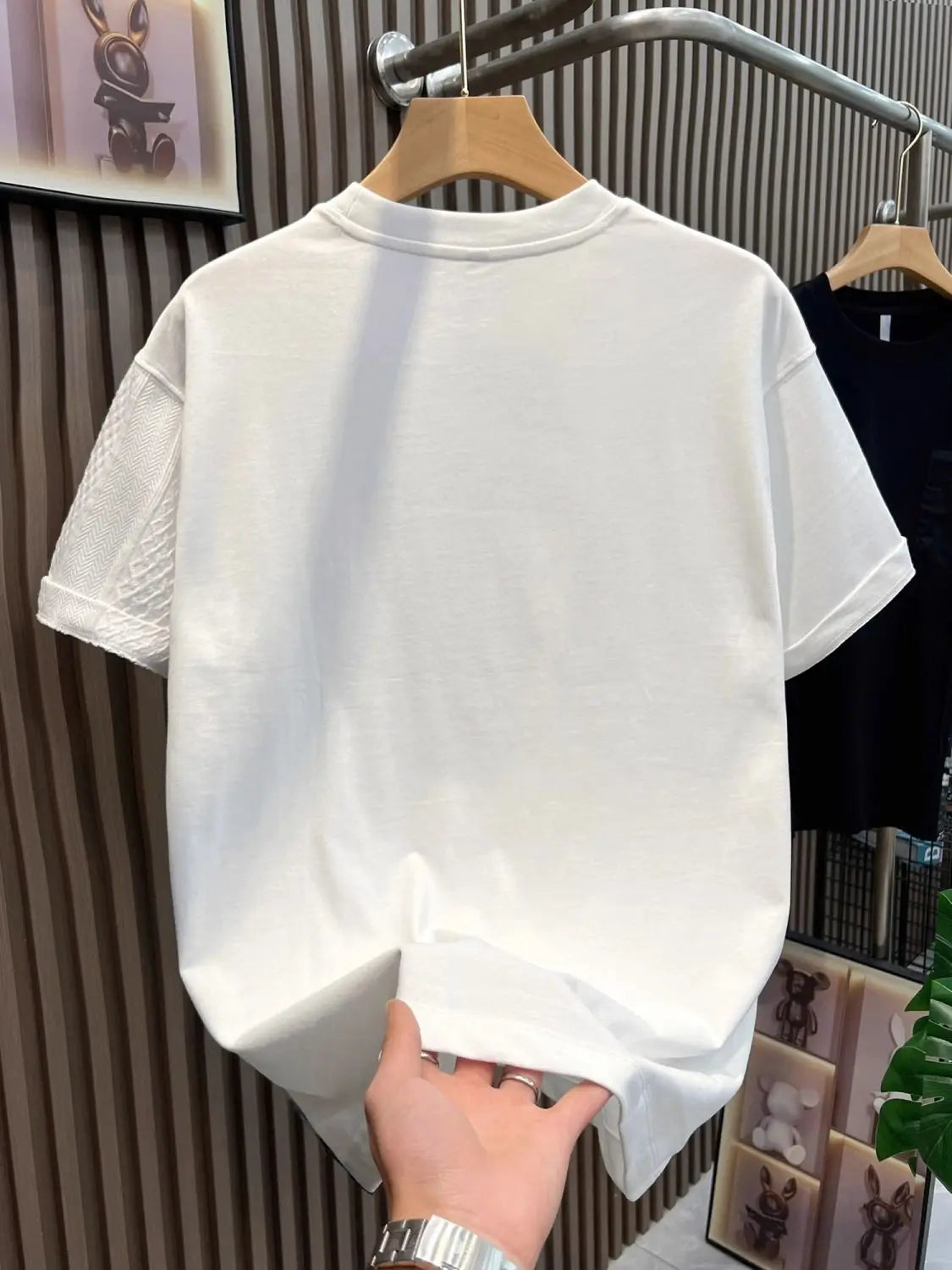 American Casual Summer Patchwork Color Block Loose Short Sleeve T-Shirt(Available)