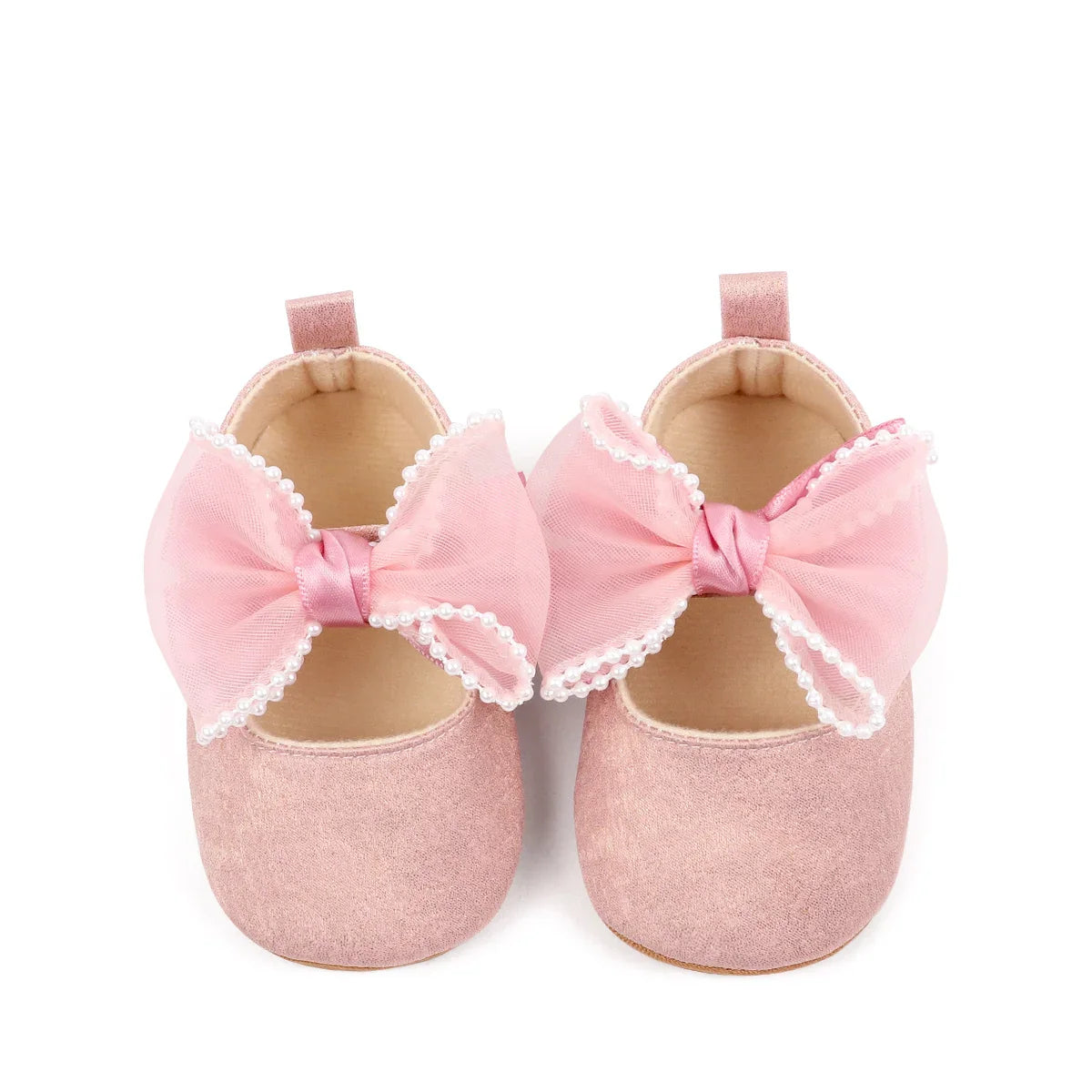 Baby Shoes Girl Baby Cute Bow PU Princess Shoes Soft Cloth Sole Comfortable Walking Shoes Spring and Autumn Sweet Design