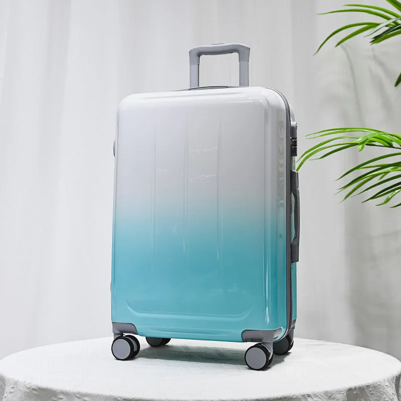 20/24 Inch Luggage Password Case Large Capacity Fashion Gradient Suitcase Universal Wheel