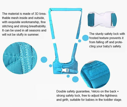 New Baby Safety Walking Belt Breathable Walking Learning Belt Dual Use Baby Basket Walking Harness Baby Walk Assistant Belt
