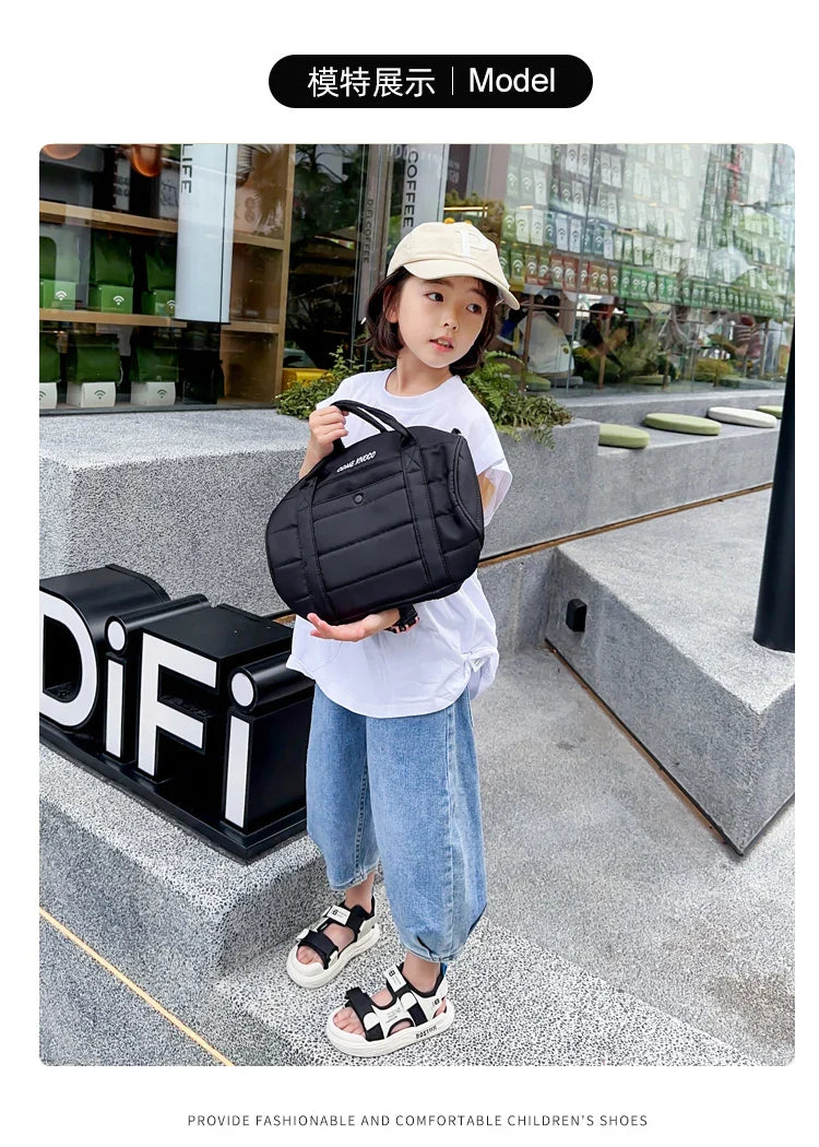 New Hot Sales Black Beige Soft Boys Girls Beach Shoes Casual Non-slip Kids Baby Sports Sandals