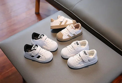 Kids Casual Shoes Sneakers Boys Sport Breathable Tennis Sneaker Baby Children Girls Shoes Spring Fashion White Flat Running Shoe