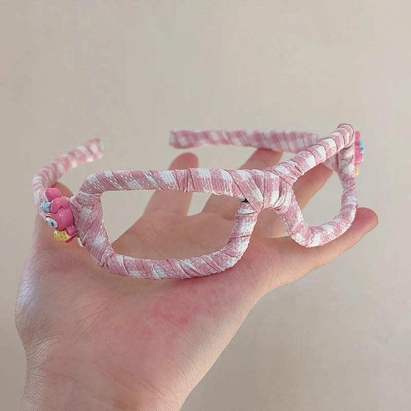 Glasses Frame Hair Hoop for Girls Non-slip Face Washing Hair Hoop Spa Headwear Non - constricting high - hairpins