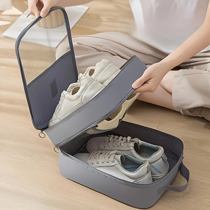 Shoe Bags - Holds 3 Pair of Shoes, Travel Essentials for Flying Carry On Luggage Accessories