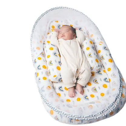 Multi-Function Travel Baby Nest Portable Baby Bed Crib Foldable Babynest Bassinet Infant Sleeping Children's Bed with Mosquito