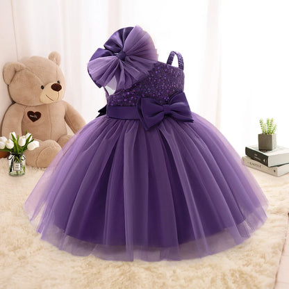 Fashion Flower Party Girls Dress Formal Birthday Princess Dresses for Girl Elegant Tulle Wedding Bridesmaids Evening Prom Gown