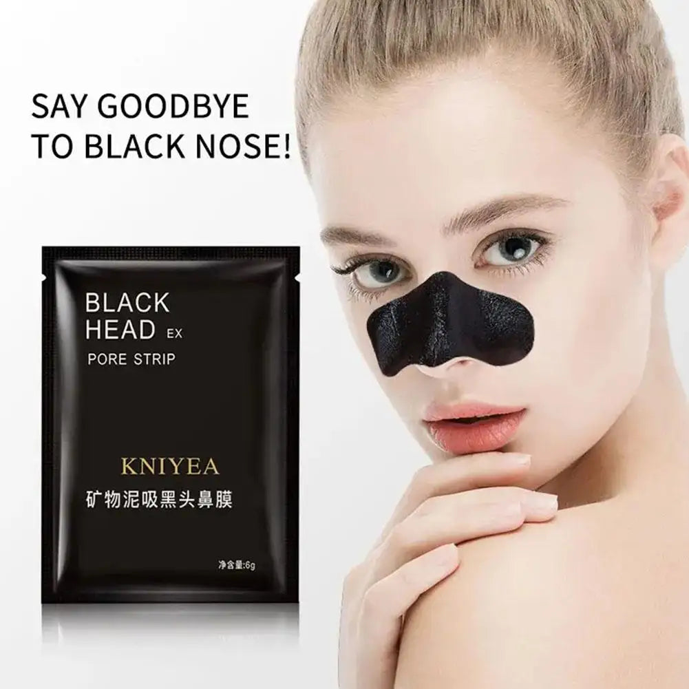 Deep Cleansing Black Mask Bamboo Charcoal Blackhead Remover Face Mask Skin Care  Peal-off Nose Mask Skin Care