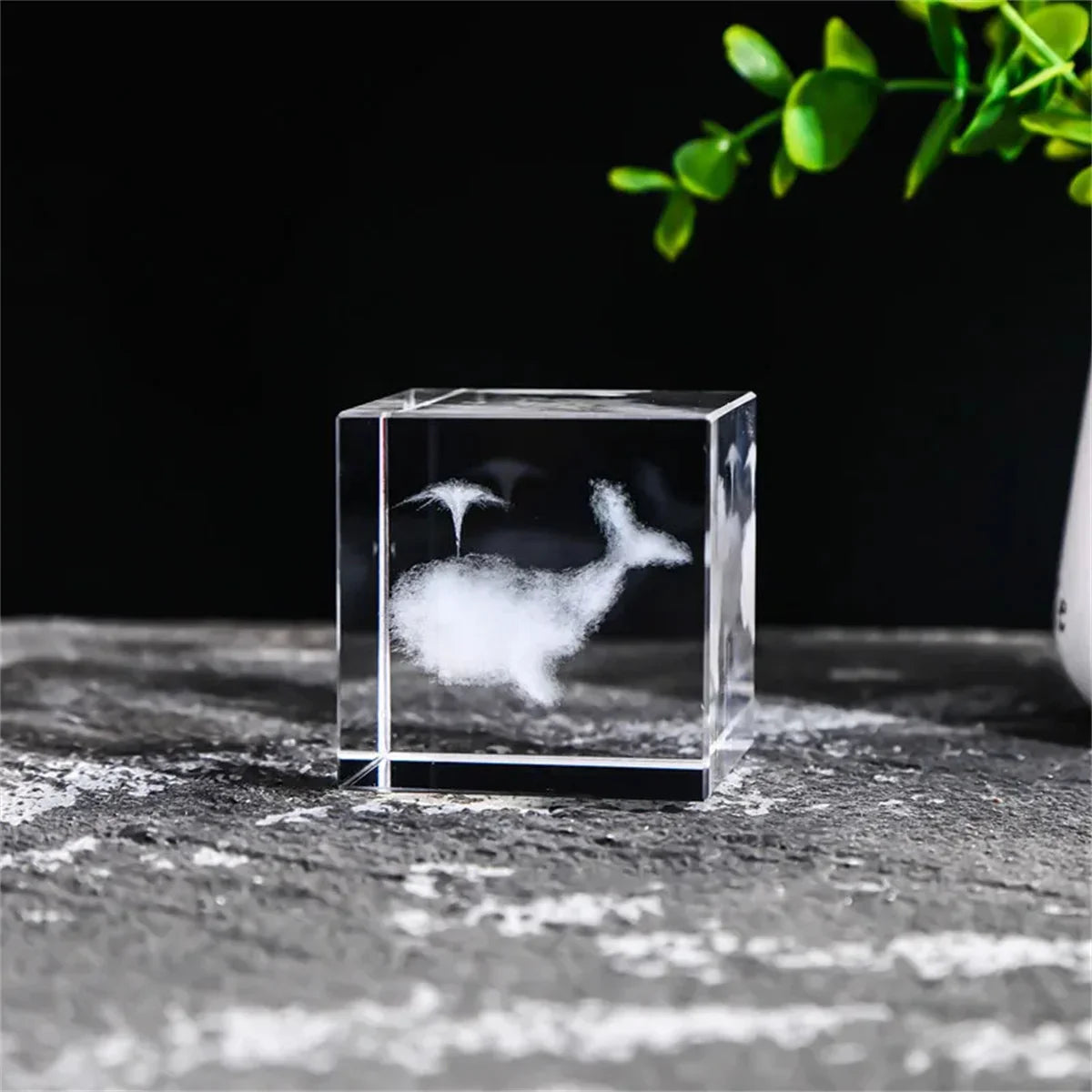 Rain Clouds Raindrop Cloud Square Crystal Ornaments Heart Shape Home Office Decor Birthday Valentine's Day Gifts