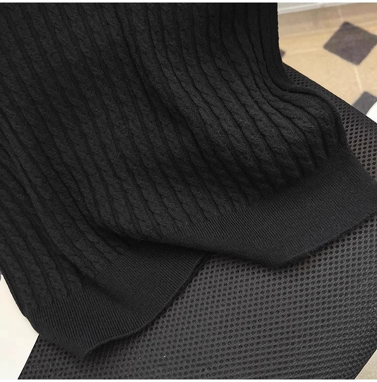 White  irt ort Sve Knitted Top Women's oulder Straight Summer T-irt Commute Sle Korean Version Straight Tube