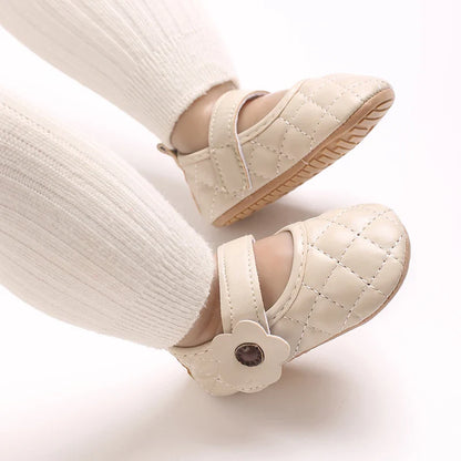 Baby Girl's Walking Shoes 3-6 Months Spring and Autumn Single Shoes Princess Shoes
