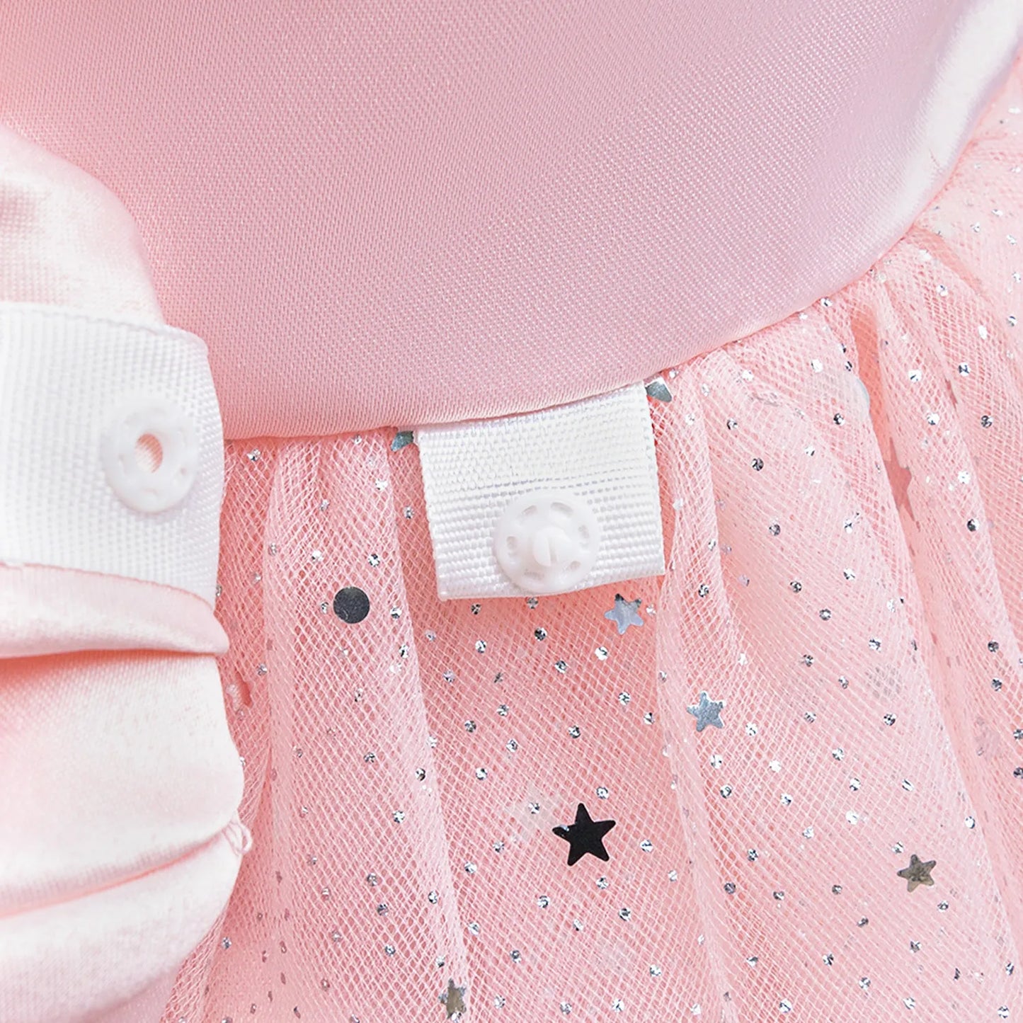 Baby Girl Lace Dresses Sparkling Weddings Pink Dress Elegant Princess Party Tutu Toddler Kids Birthday Baptism Formal Ball Gowns