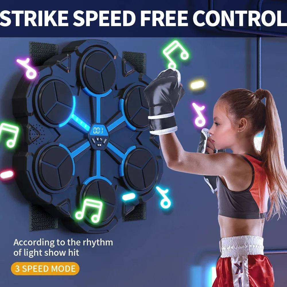 Smart Bluetooth Connection Music Boxing Trainer Machine Children's Strike Reaction Indoor Target Sanda Training Device