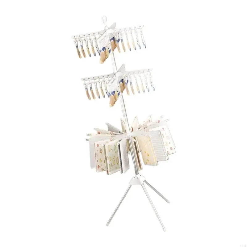 Large Capacity Untarnished and PRESENTATION 3 Rank Collapsing Drying Rack Highlighting Disks for Portability and Pliable KXRE