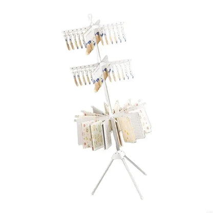 Large Capacity Untarnished and PRESENTATION 3 Rank Collapsing Drying Rack Highlighting Disks for Portability and Pliable KXRE