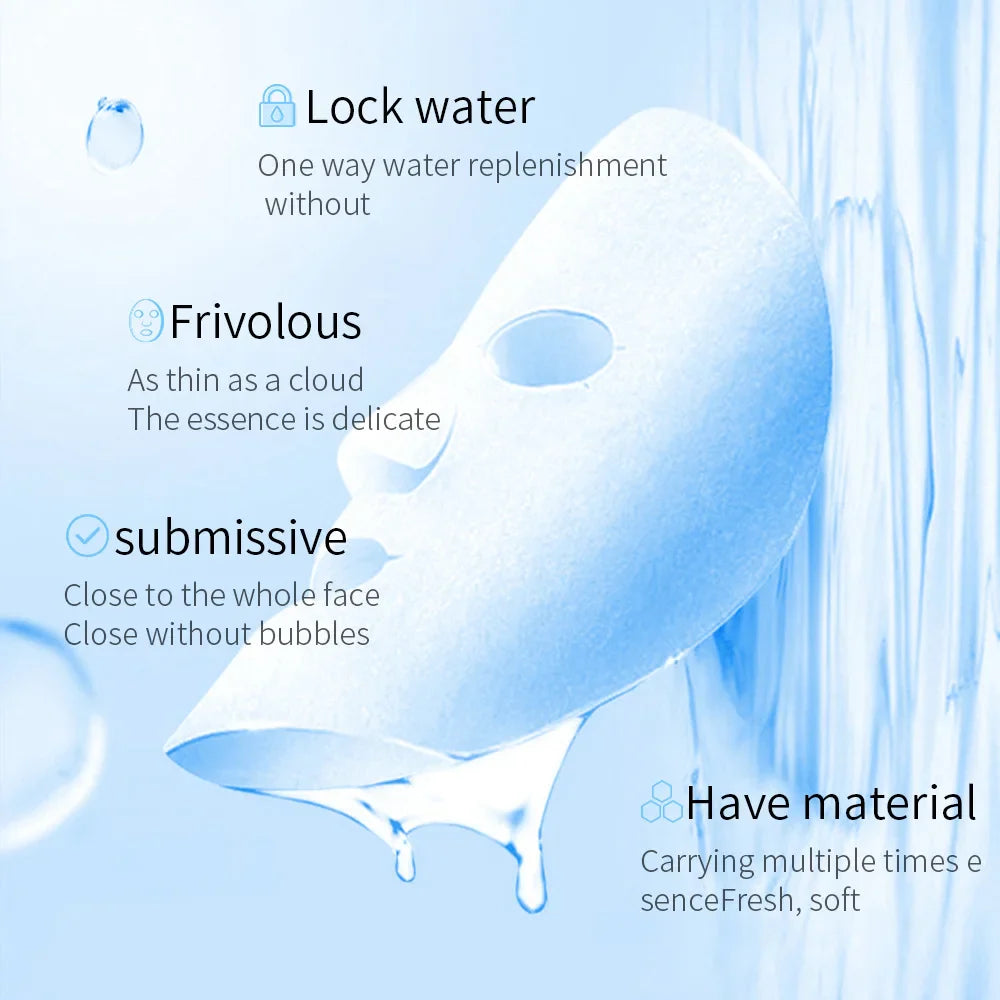 BIOAQUA Centella Collagen Face Mask Moisturizing Refreshing Sheet Masks Hyaluronic Acid Facial Mask Skin Care Products