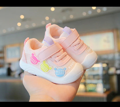 Baby Toddler Shoes Four Seasons Shoes 0 To 3 Years Old Baby Shoes Soft Bottom Non-slip Girls Boys Mesh Breathable Single Shoes