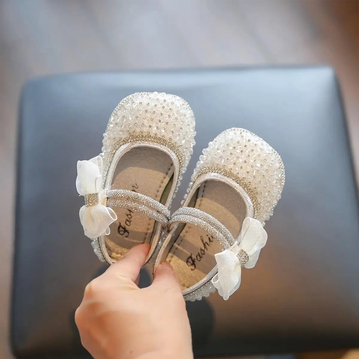 Brand Children Shoe Spring New Soft Soled Baby Shoe Fashion Girl Princess Shoes Formal Shoe Crystal Girl Shoes Chaussures Enfant