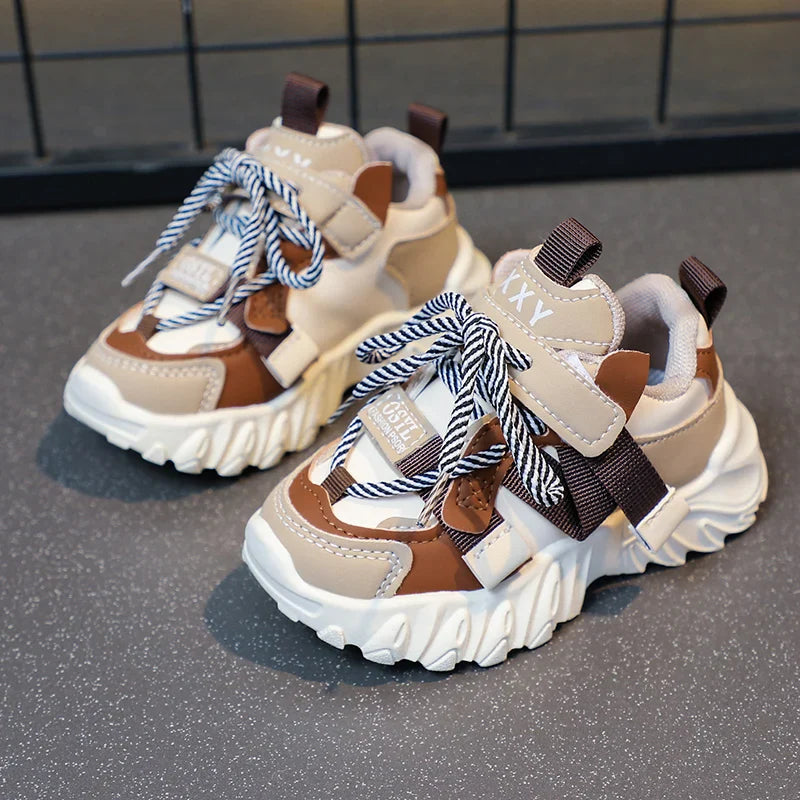 Kids Sport Chunky Shoes Mesh Breathable Casual Girls Sneakers children boy Shoes