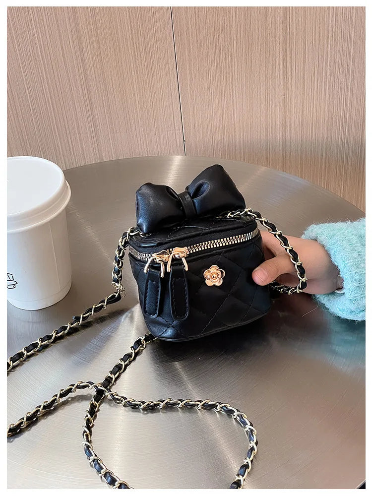Children Bag New Girl Crossbody Bags Fashion Chain Bags Bow Shoulder Bags Versatile Girl Bag Sweet Princess Bag mochila infantil