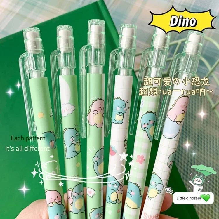 Kawaii Mechanical Pencil set 0.5/0.7mm 2B Refill Cute Cartoon Automatic Pencils School Office Supplies Child Gift Statione