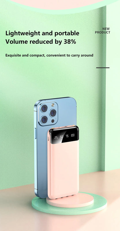 New 50000mAh High-capacity Portable Power Bank for Charging Smartphones and Digital Electronic Devices For Holidays and Travels