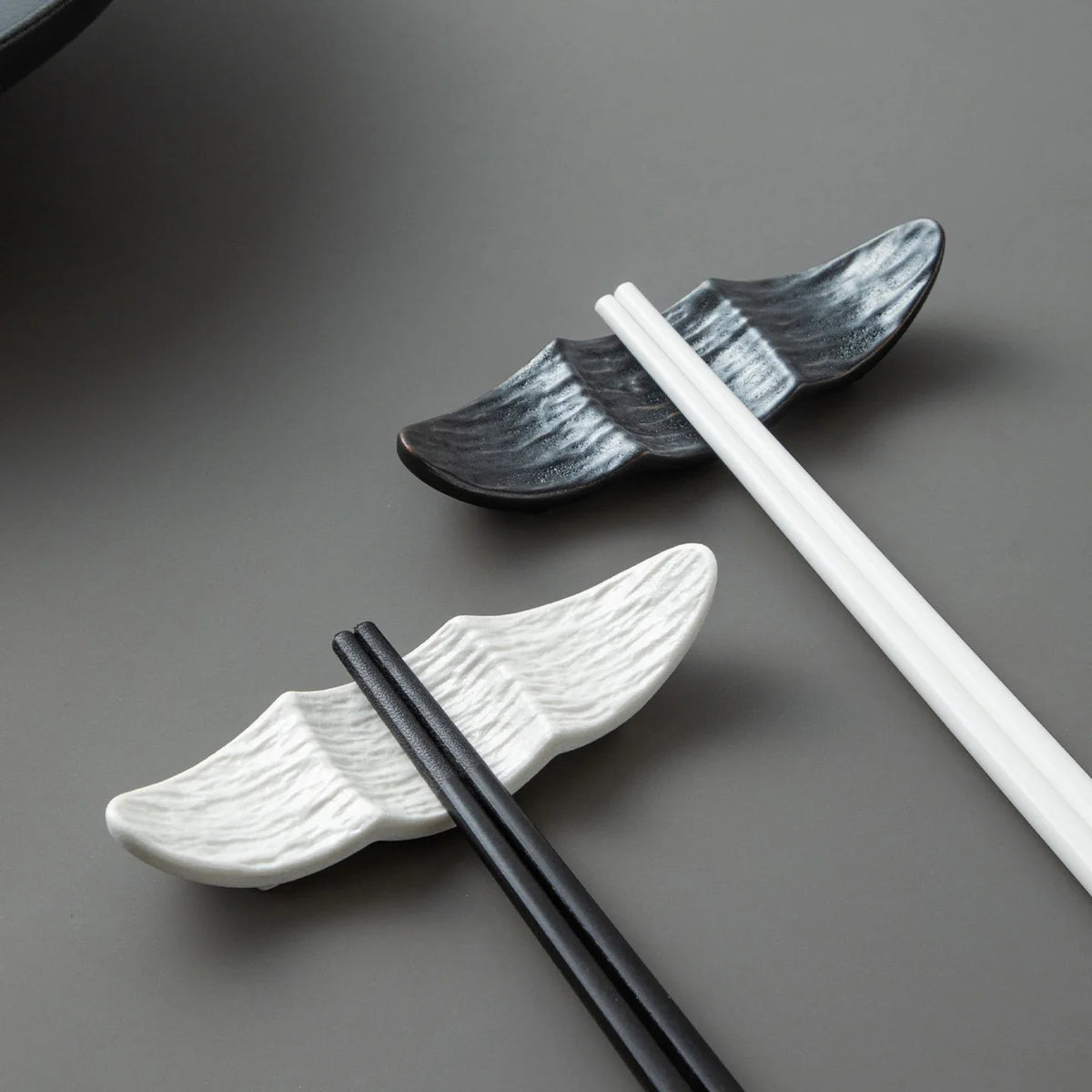 Ship Shape Ceramic Chopstick Rest New Household Stone Texture High End Hotel Utensils Solid High Aesthetic Creative Tableware