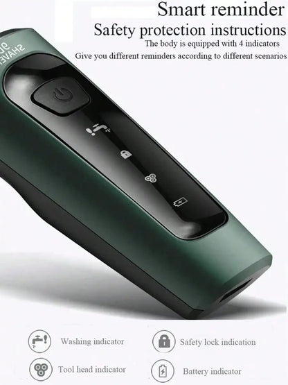 9D Electric Shavers For Men Waterproof Electric Trimmer Razor Wet  Dry Use Rechargeable Battery Rotary Shavers Machine Shaving