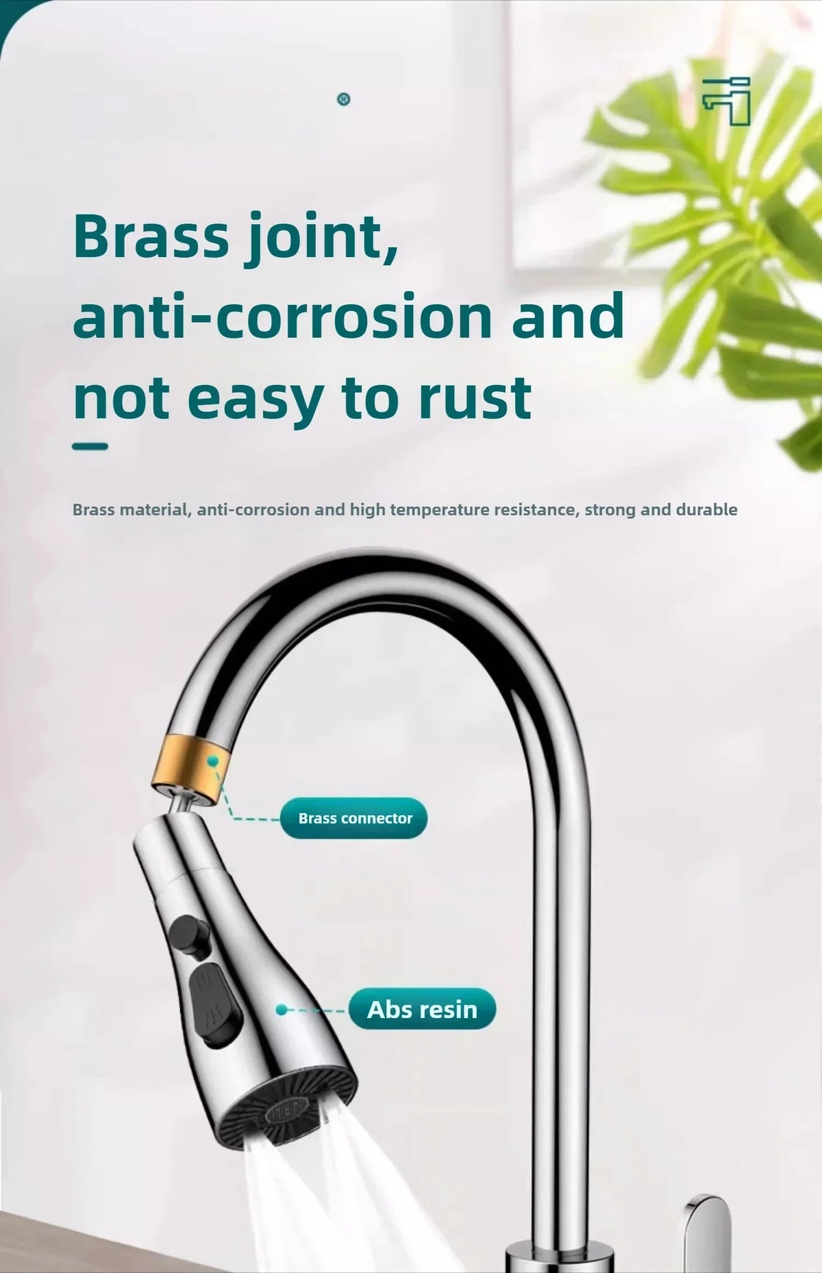 Universal 360° Rotate Kitchen Faucet Extender Aerator Plastic Splash Filter Kitchen Washbasin Faucet Bubbler Nozzle Aerator (Available)