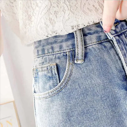 Short 2 Pieces Sets for Women Commuting Skirt White Mature Denim Sleeve Woman Outfit Blue Mini Kawaii Summer Fashion 2025 Full
