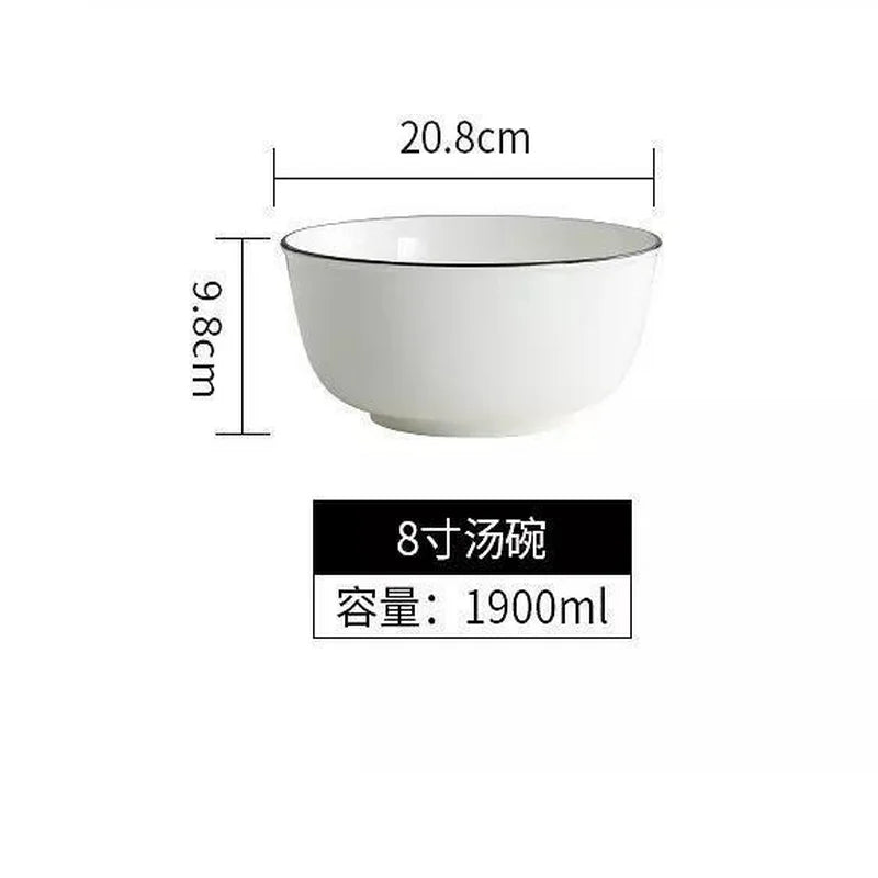 DIY Platter Creative Set Combination Plate Ceramic Plate Household Compartment Round Table Plate Fan-shaped Dish Tableware