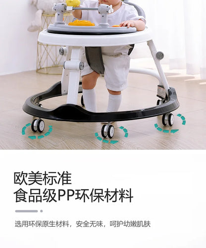 Baby Walker Anti-o-legs Multi-functional Anti-drop Anti-rollover Girl Baby Boy Walking Can Sit on Trolley U-shaped